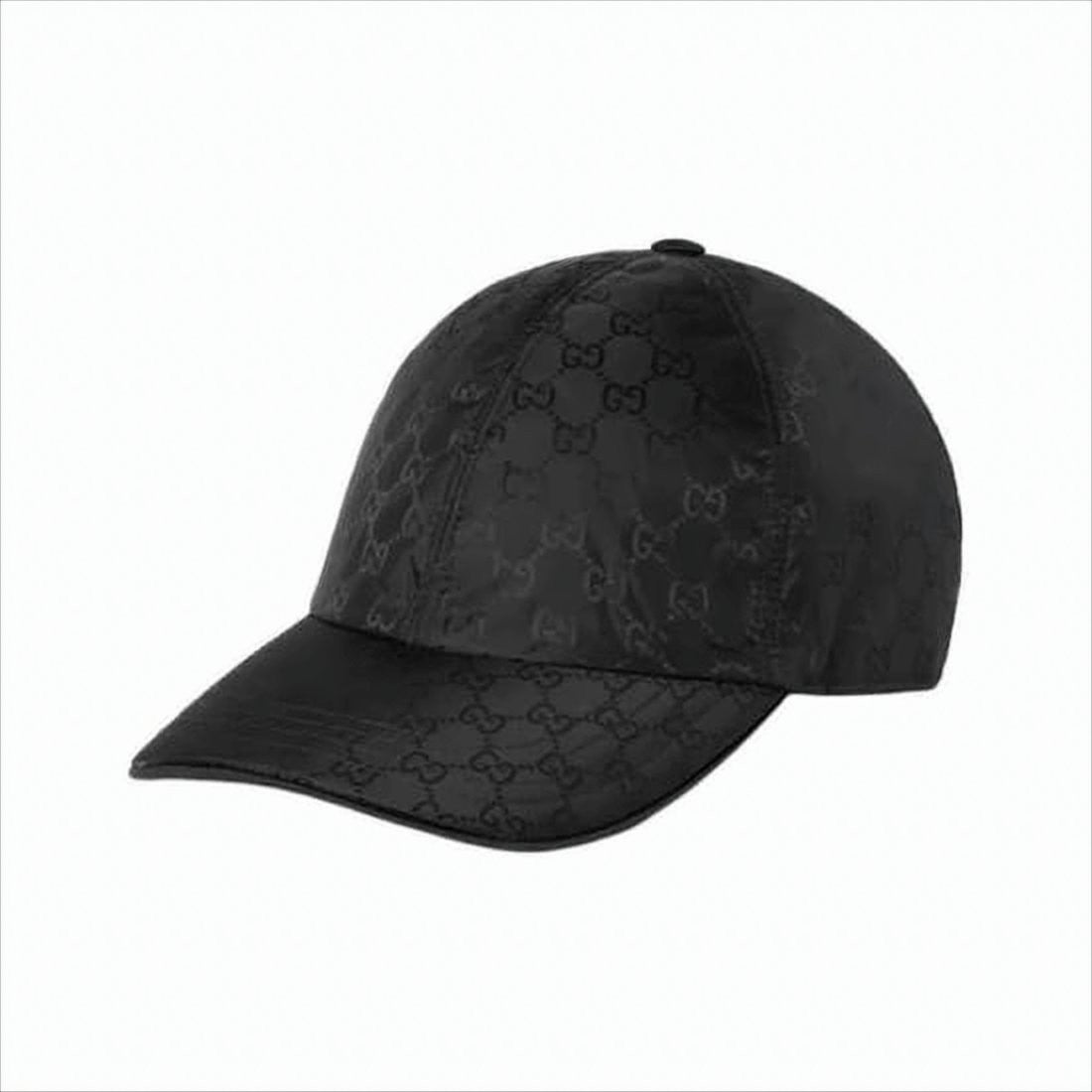 Gucci Monogram Black Polyamide Baseball Cap