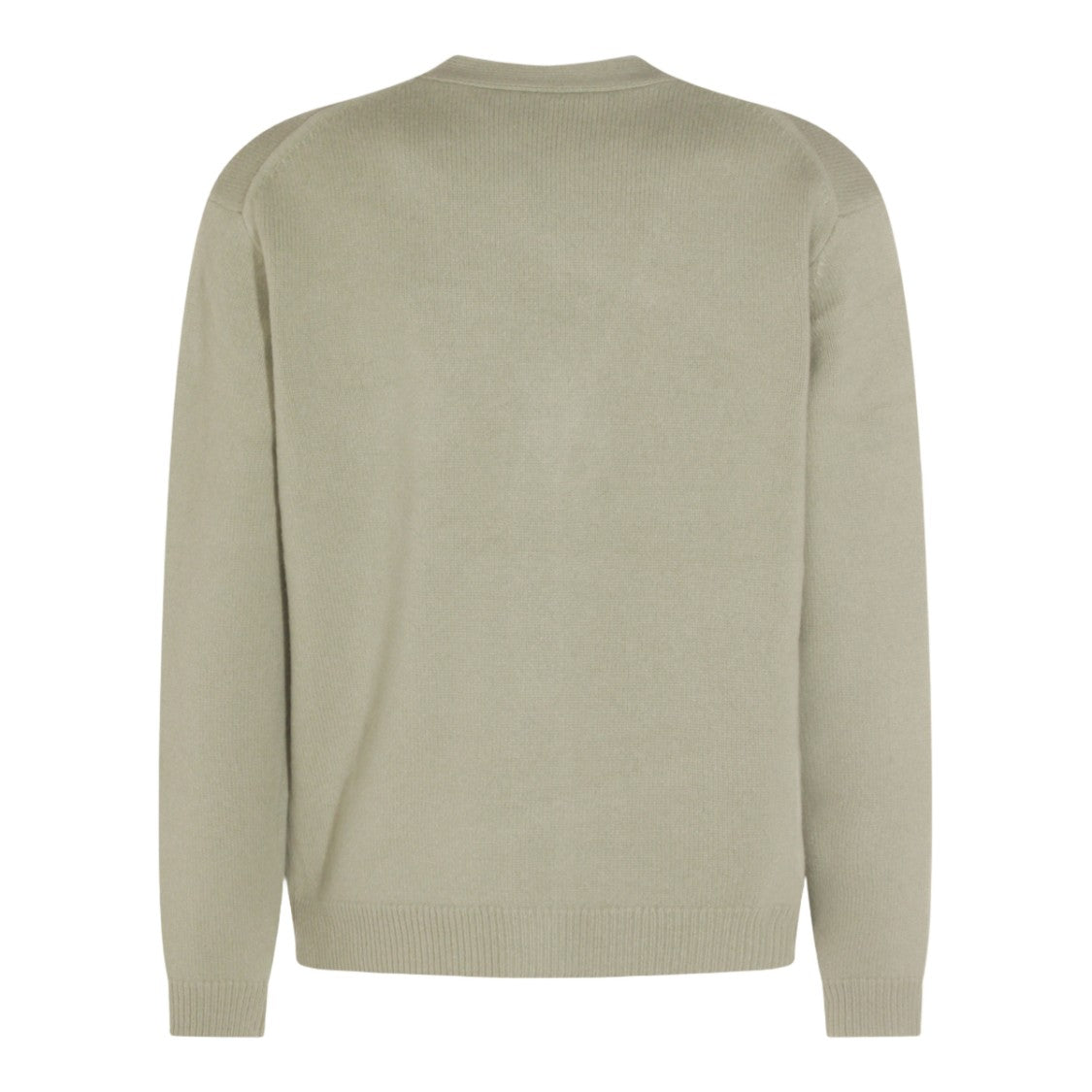 Maison Kitsuné Knitted Cardigan Sweater With Fox Head Motif