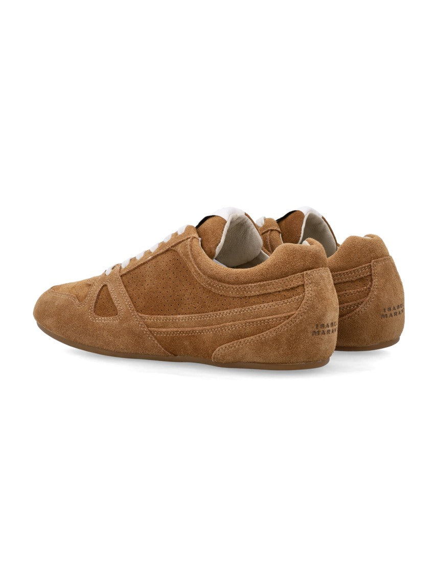 Isabel Marant Marant Sennyh Cognac Suede Leather Sneakers