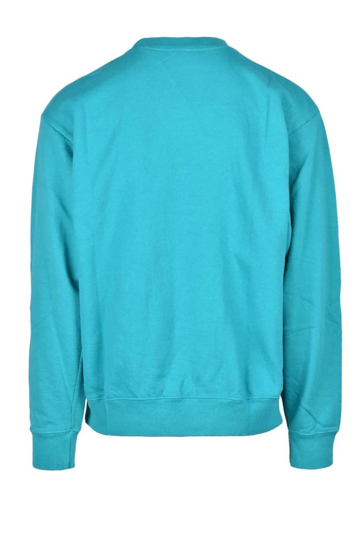 Sporty And Rich Light Blue Cotton Women's Sweatshirt