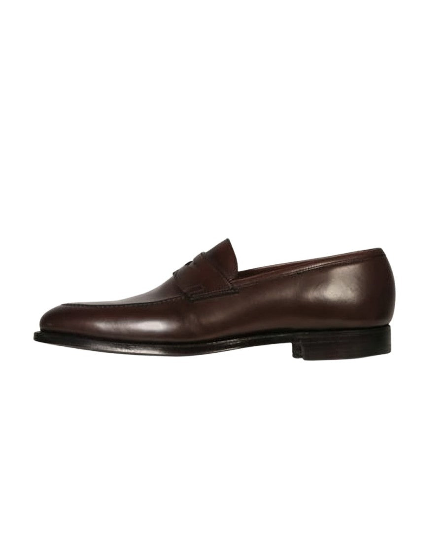 Crockett & Jones Brown Calf Leather Loafers