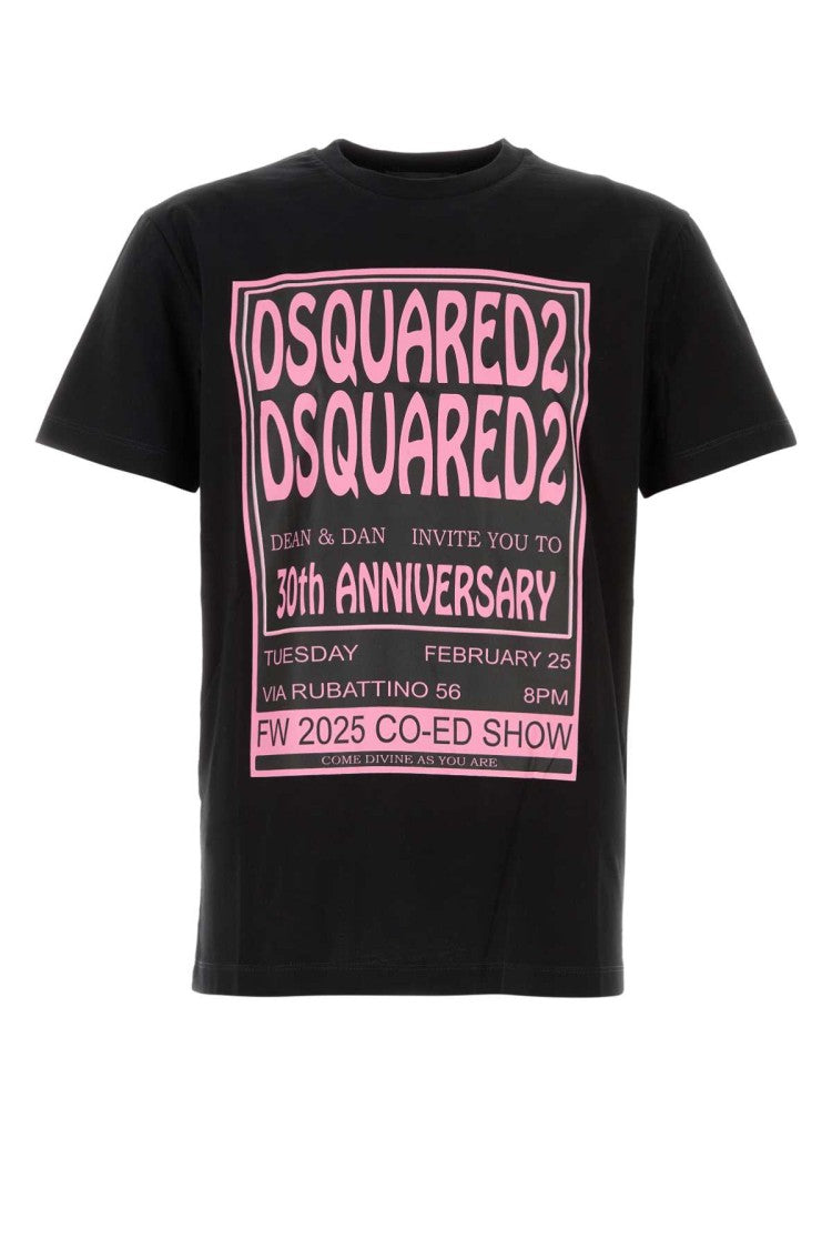 Dsquared2 Black Cotton T-Shirt