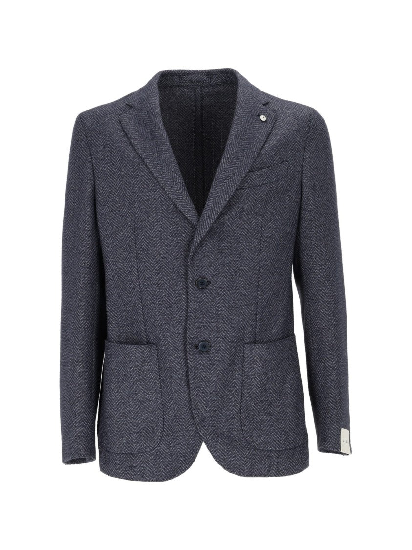 L.B.M. 1911 Drop S Classic Herringbone Blazer