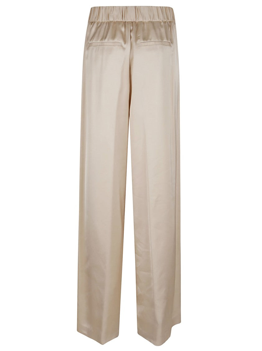 Peserico Palazzo Design Viscose Satin Trousers