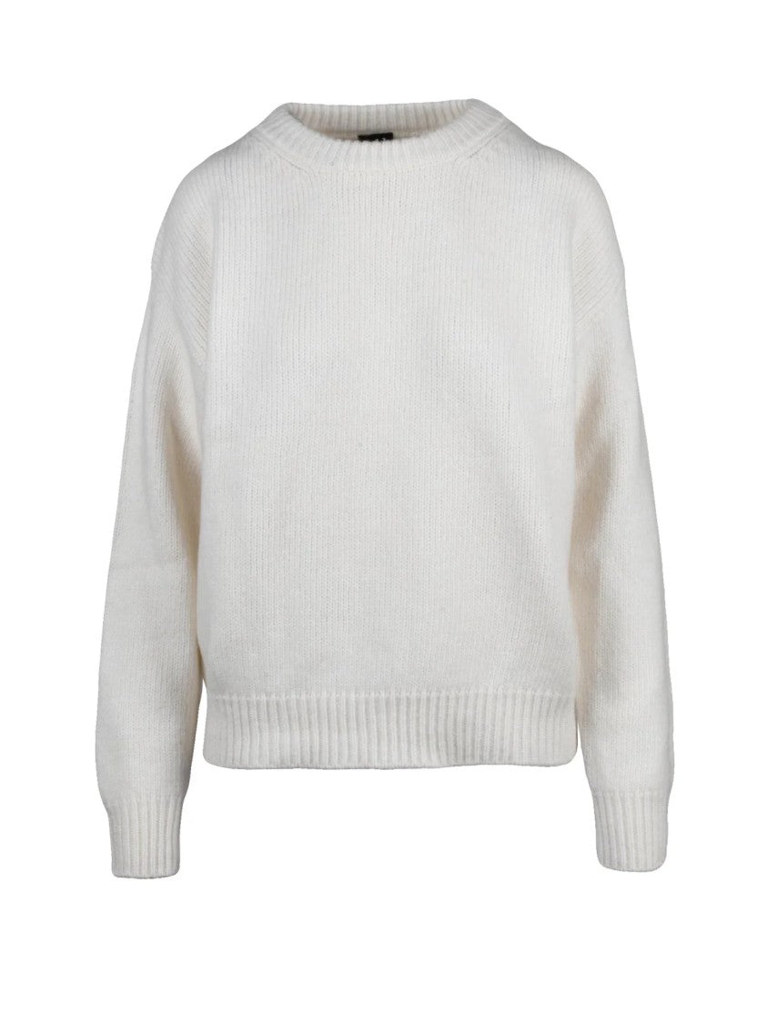 Add Classic Crewneck Sweater In Wool-Cotton Blend