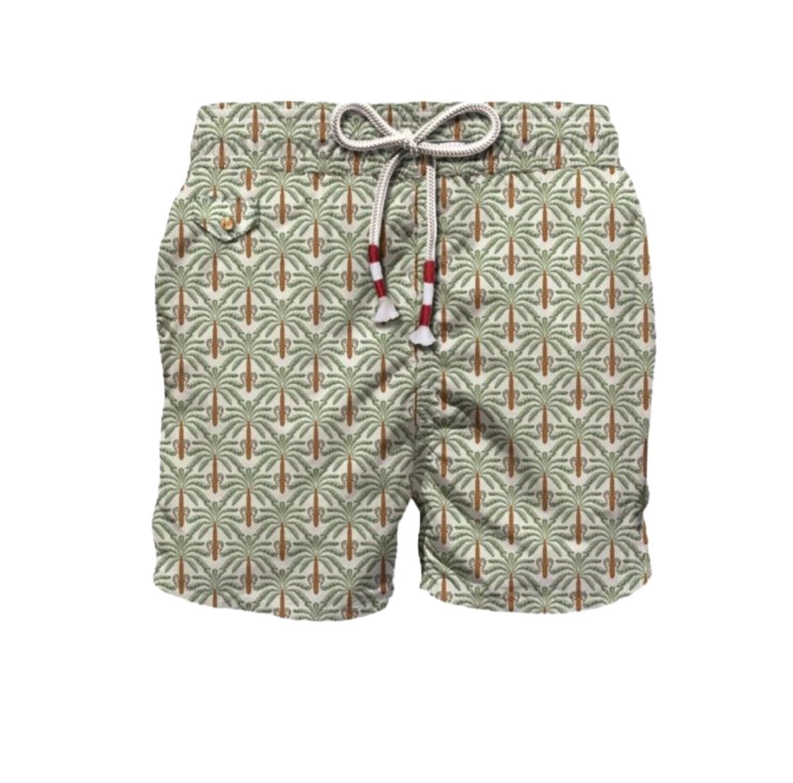 Mc2 Saint Barth Green Lighting Printed Swim Shorts