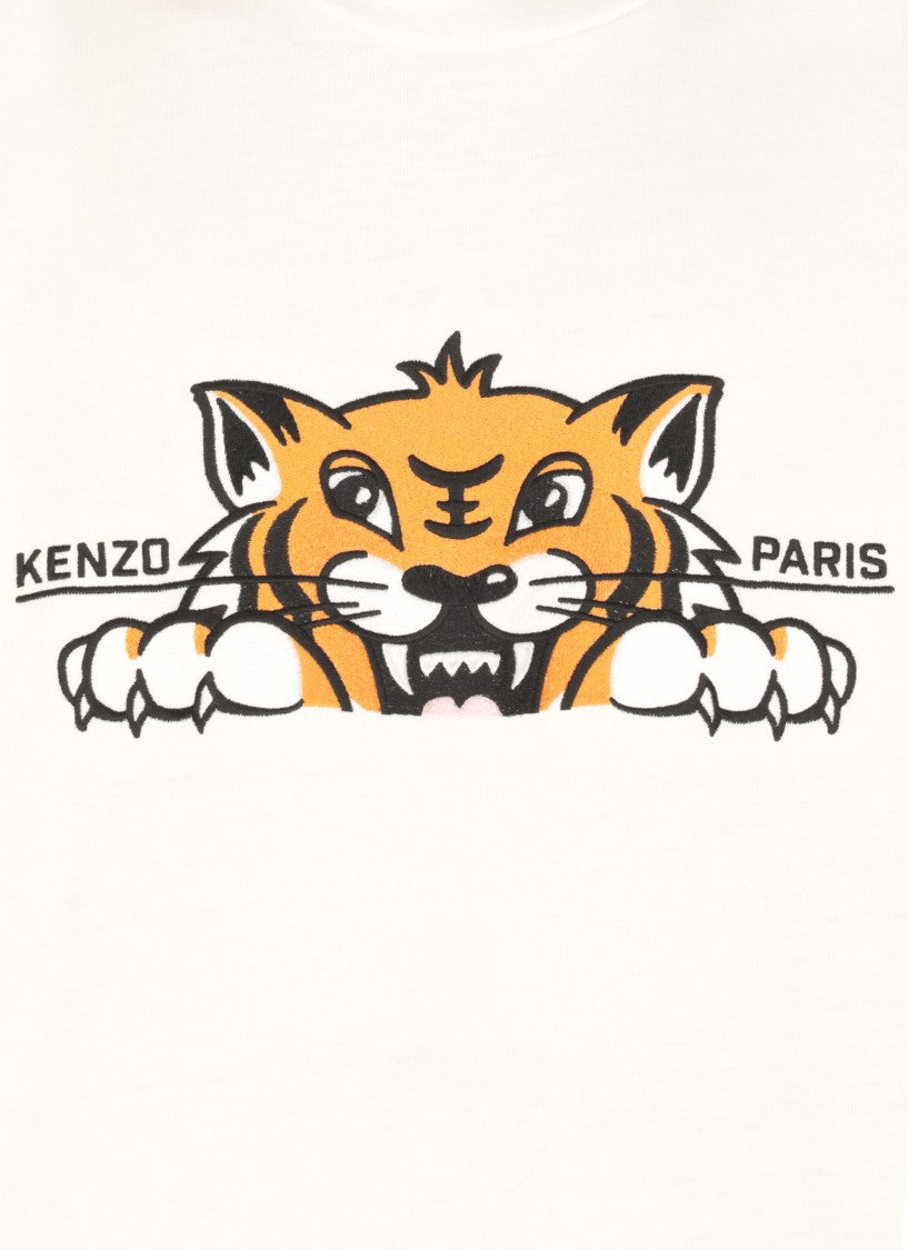 Kenzo White Happy Tiger T-Shirt