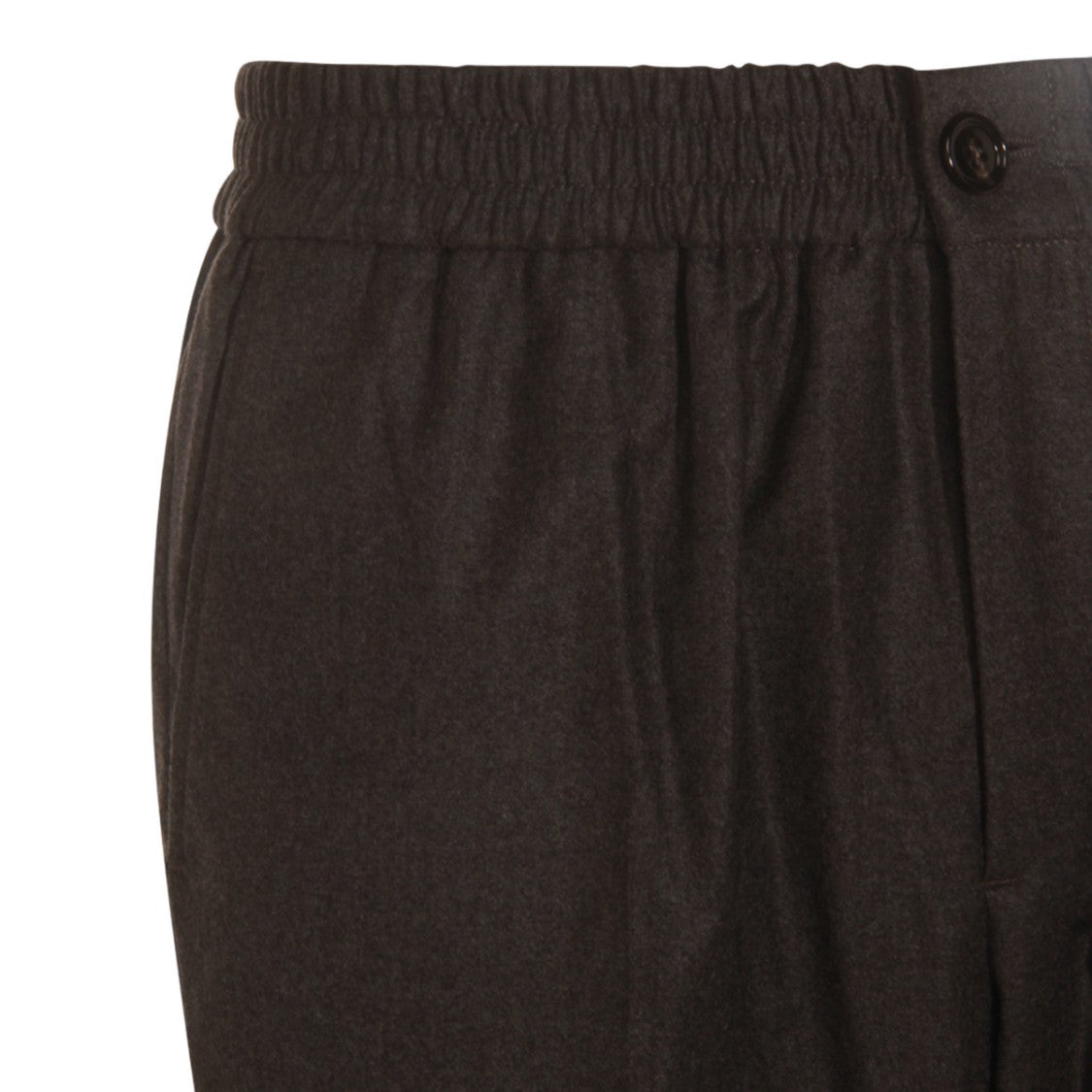 Ami Paris Straight-Leg Tailored Trousers With Elastic Waistband