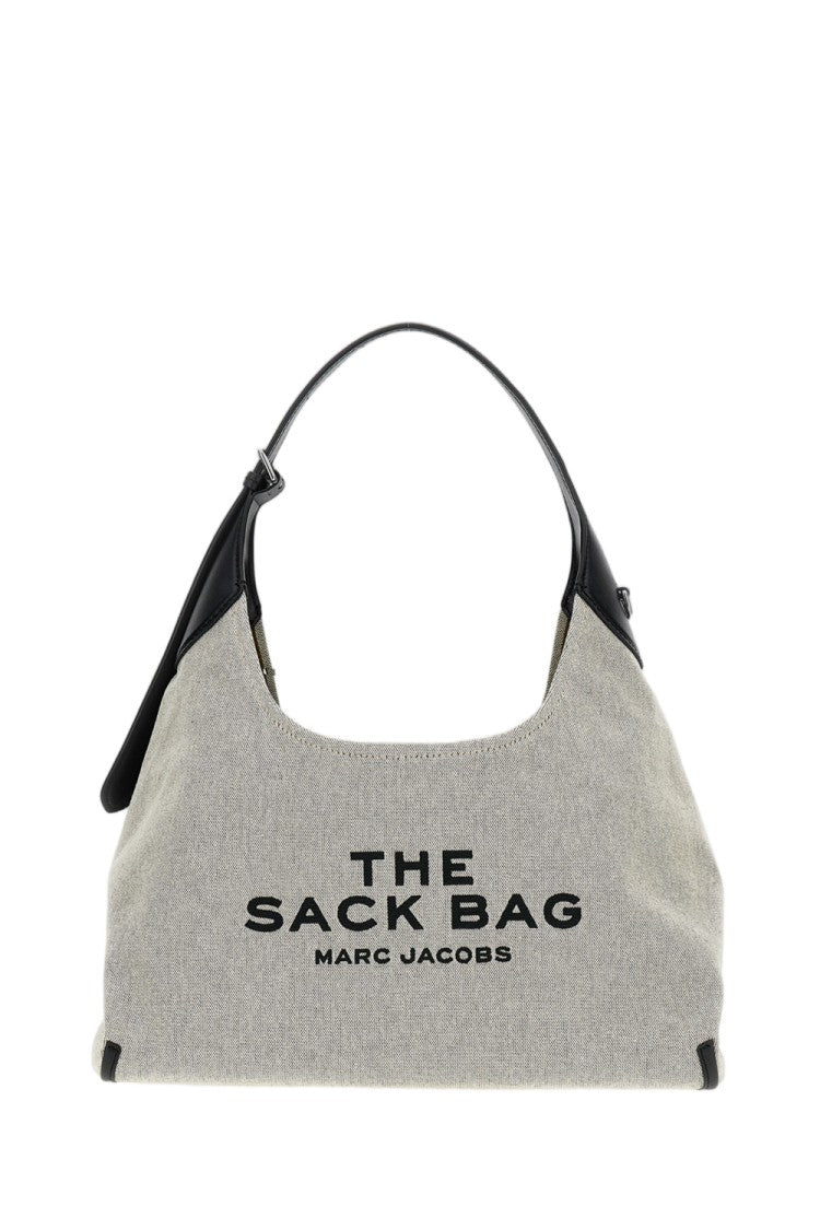 Marc Jacobs The Leather-Trim Canvas Belted Sack Bag