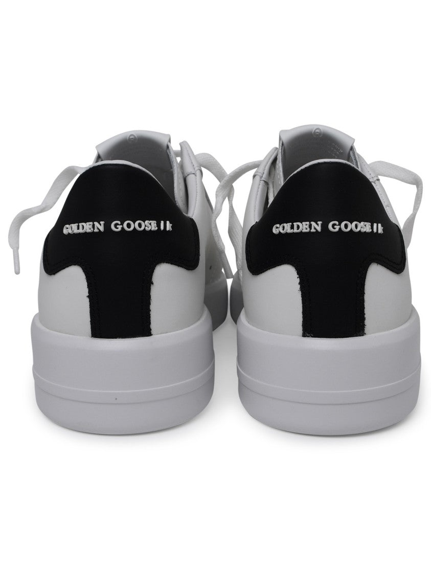 Golden Goose Purestar White Calf Leather Sneakers