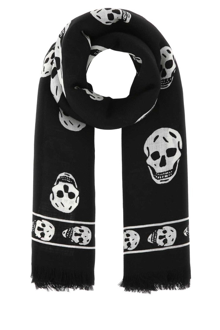 Alexander Mcqueen Printed Wool Scarf
