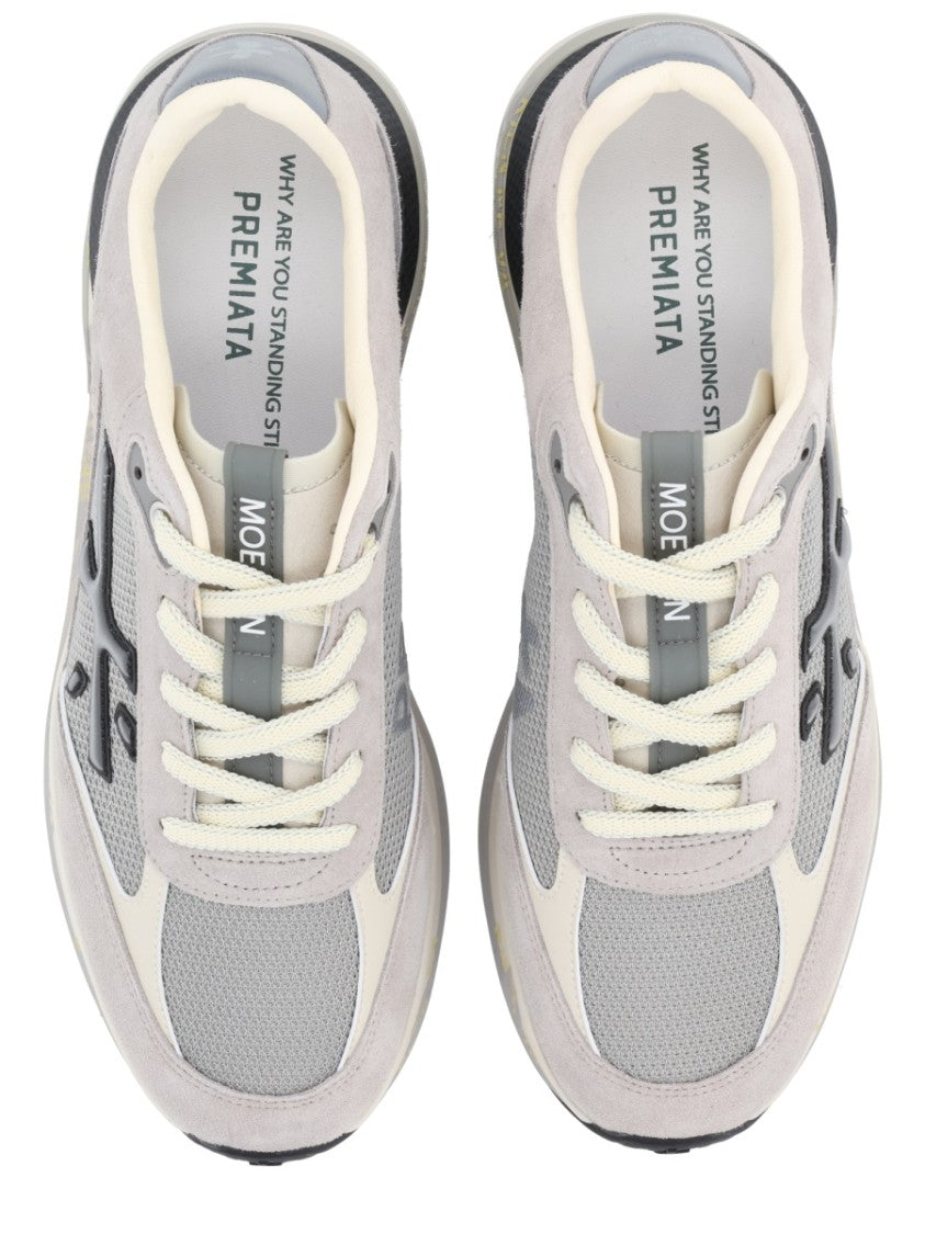 Premiata Chunky Multicolour Sneakers With Premium Leather Accents