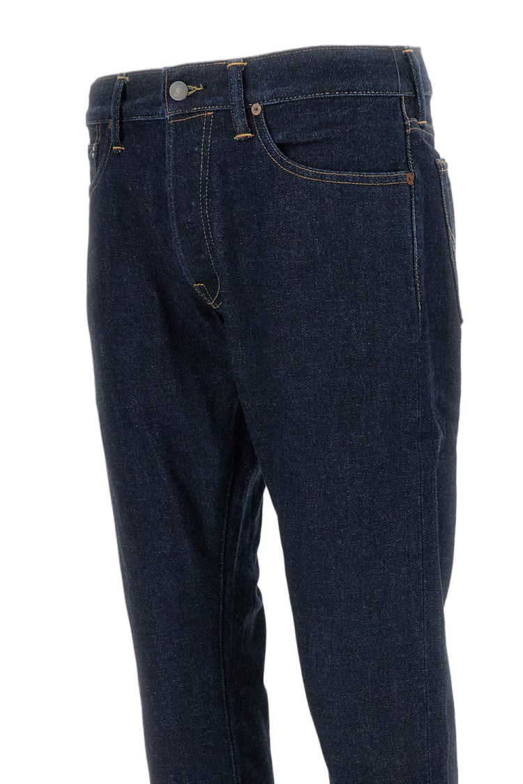 Polo Ralph Lauren Sullivan Slim Fit Jeans With Five-Pocket Design And Leather Patch
