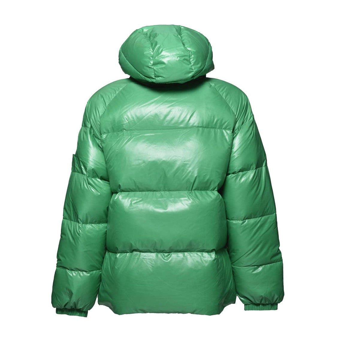 Pyrenex Green Nylon Sten Shiny Puffer Jacket With Hood