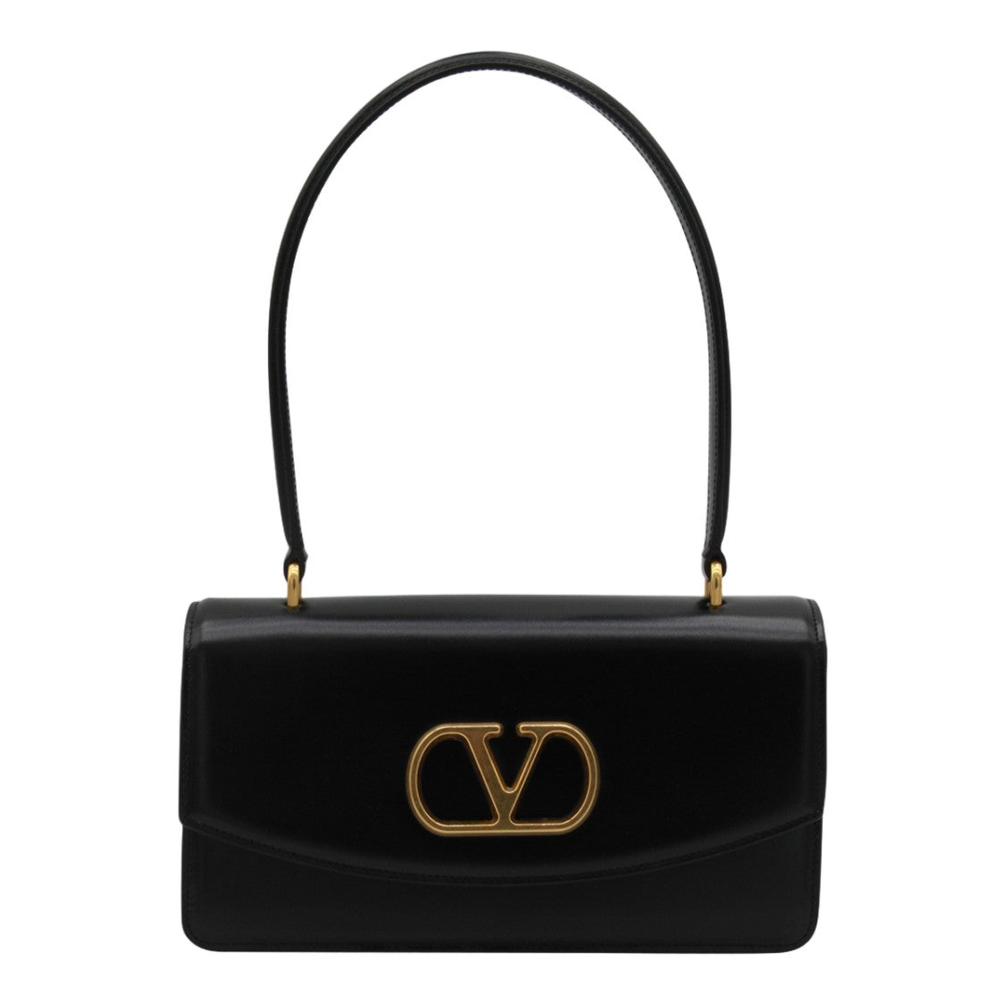 Valentino Garavani Rectangular Handbag With Gold-Tone Emblem