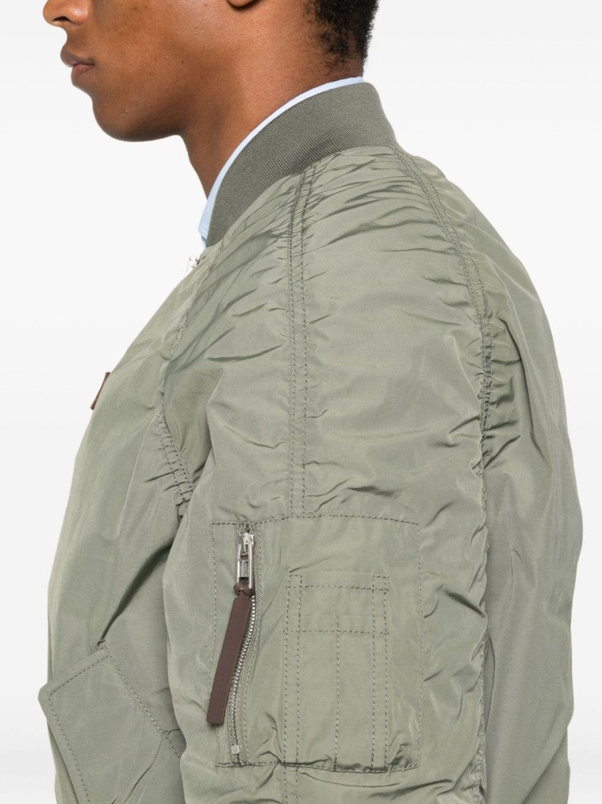 Moschino Sage Green Bomber Jacket