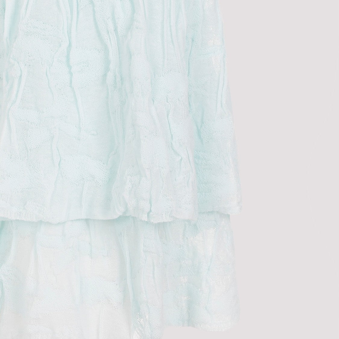 Bottega Veneta Pale Turquoise Cotton Midi Skirt