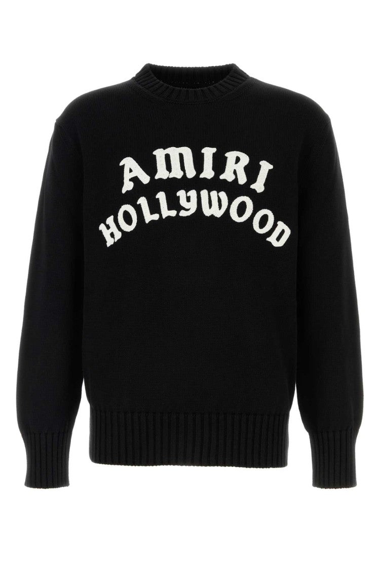 Amiri Black Cotton Sweater