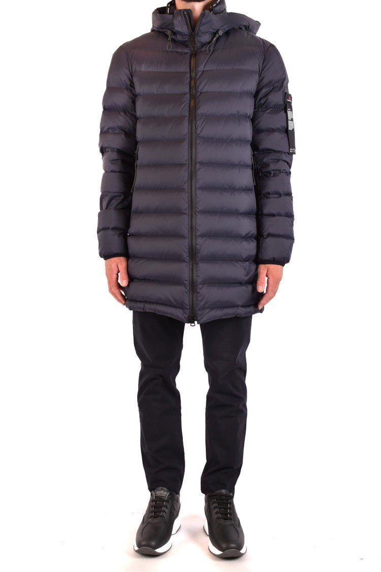 Peuterey Dark Blue Nylon Quilted Down Jacket