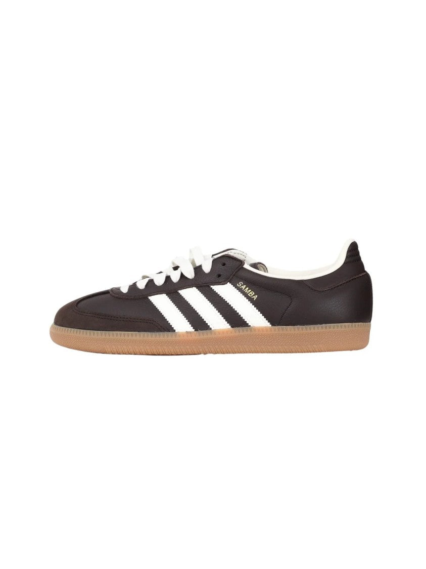 Adidas Brown Leather Samba Sneakers