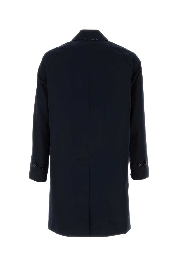 Burberry Midnight Blue Gabardine Heritage Camden Overcoat