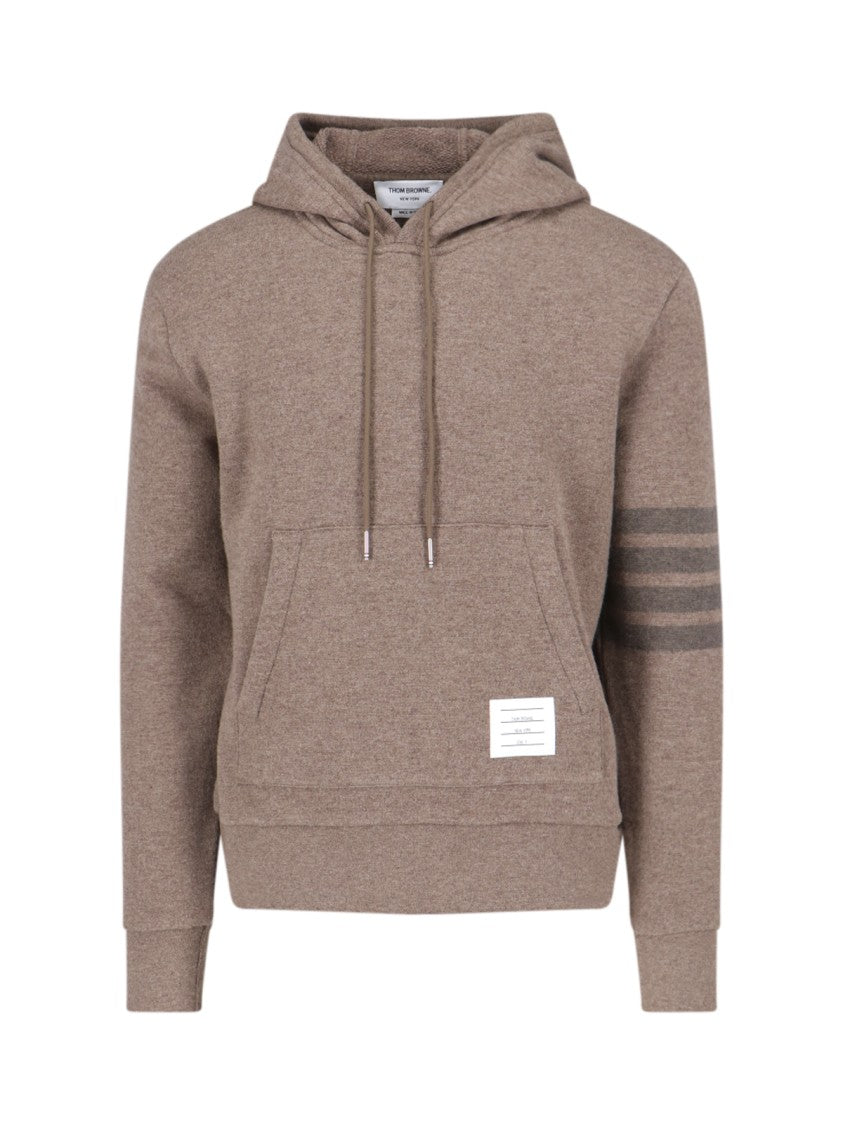 Thom Browne Hooded Hoodie – Brown