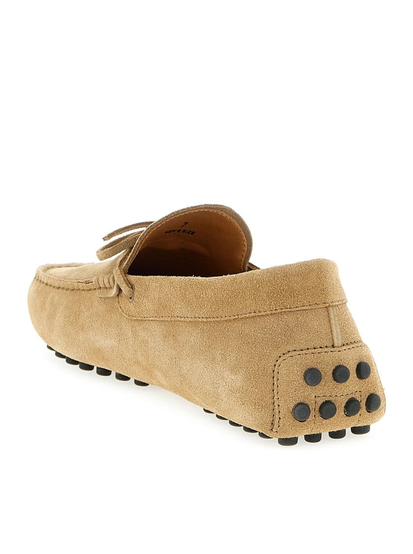Tod's Moccasin-Style Loafer In Soft Beige Suede
