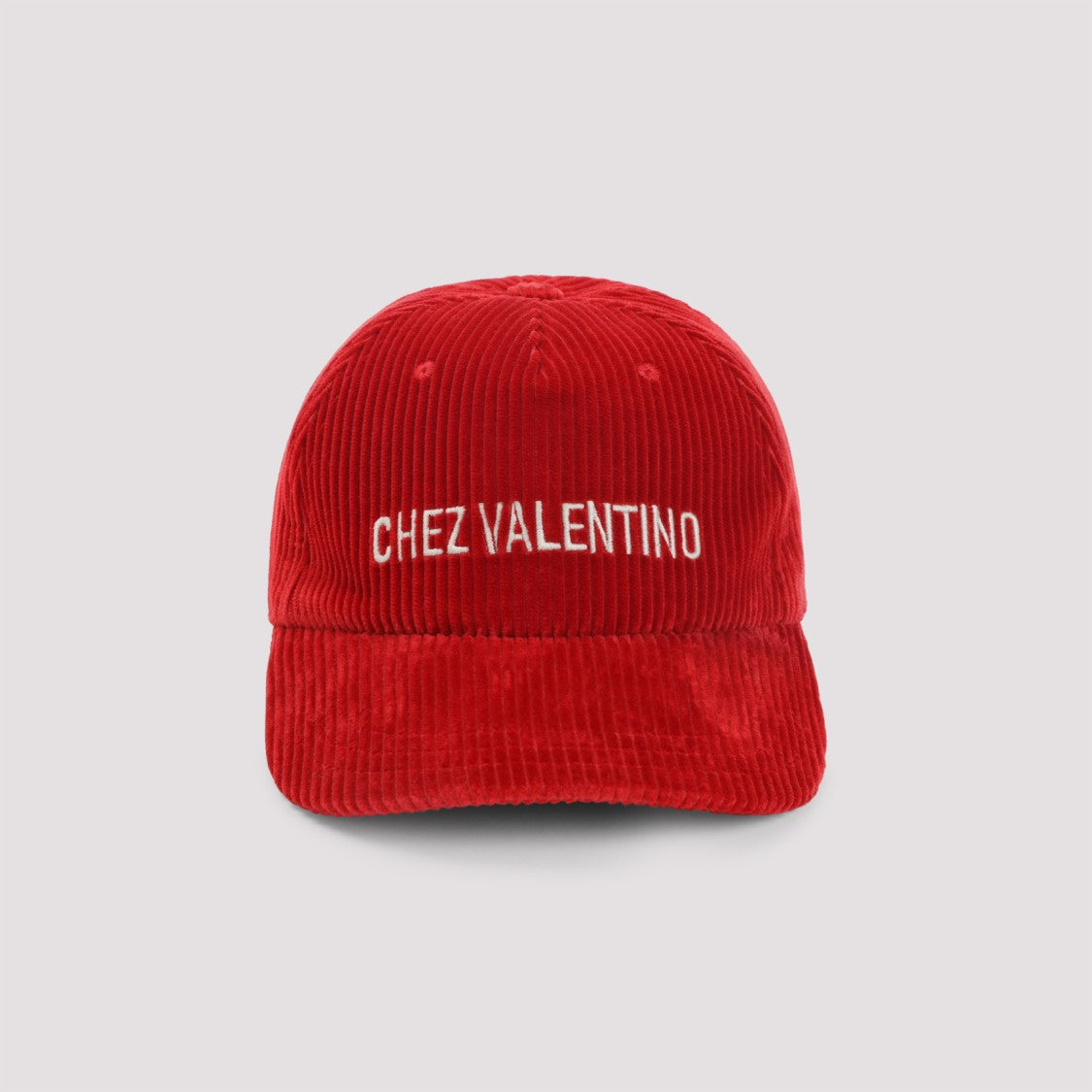 Valentino Garavani Red Cotton Chez Baseball Hat