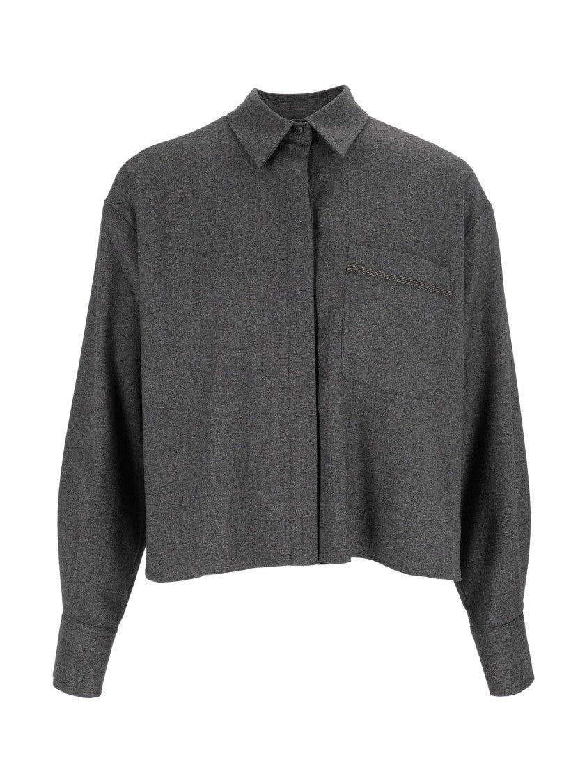 Antonelli Firenze Boxy Cropped Shirt