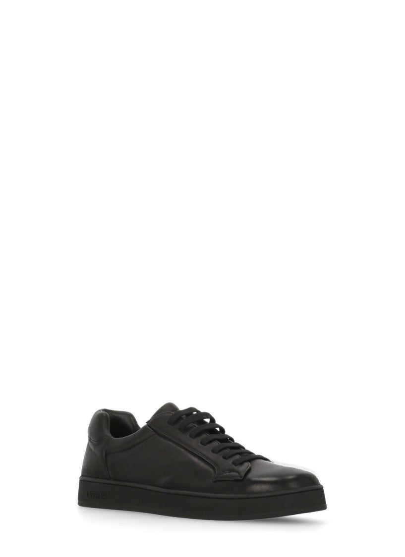 Church's Black Leather Sneakers With Imprinted Logo