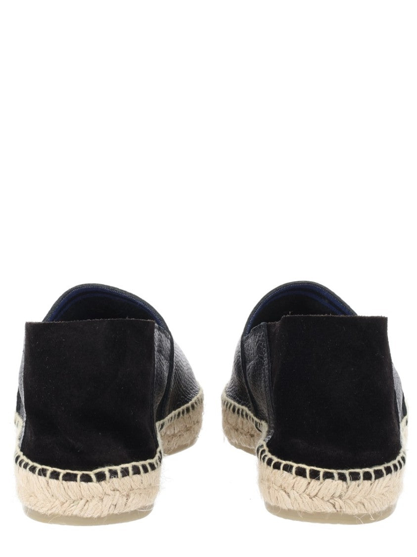 Castaner Slip-On Bovine Leather Jute Espadrilles