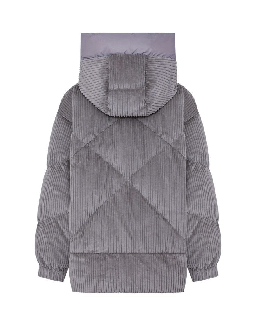 Duno Lightweight Short Down Jacket In Pure Wool