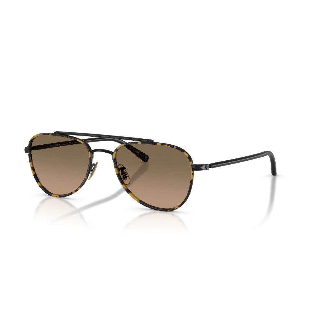 Oliver Peoples 0Ov1372st Aviator Sunglasses With Gradient Lenses And Titanium Frame