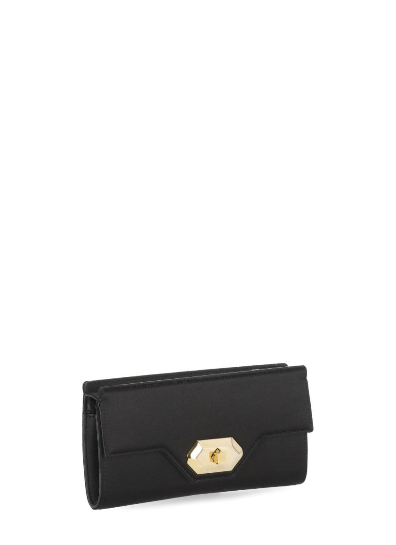 Lanvin Geometric Detail Shoulder Bag With Gold Chain Strap