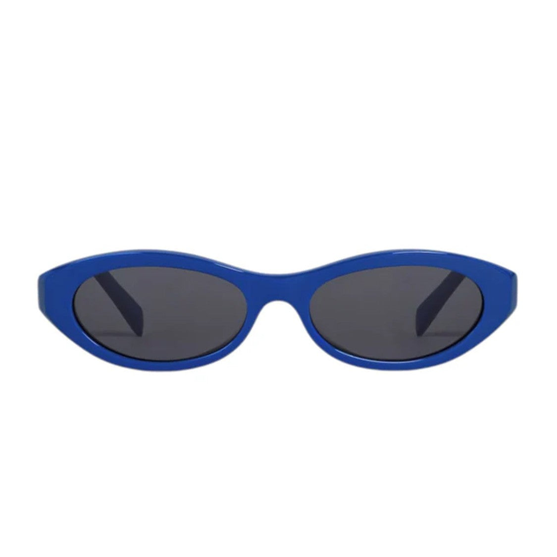Thélios S.P.A Blue Triomphe Mini Acetate Geometric Oval Sunglasses