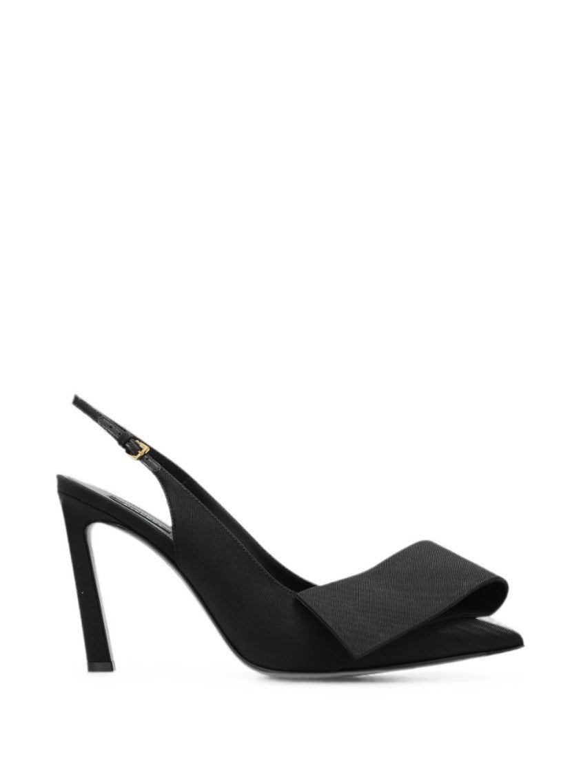 Givenchy Black Mid-Heel Slingback Pumps