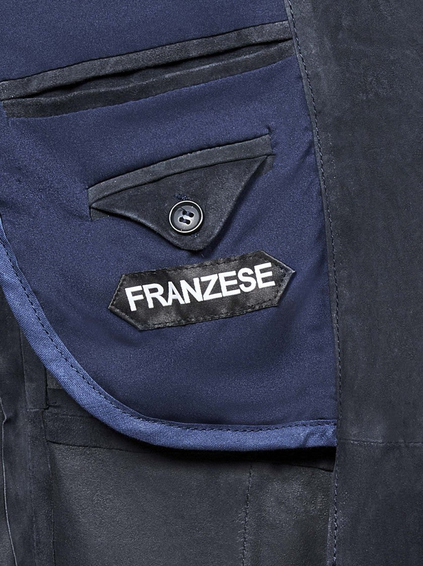 Franzese Collection Single-Breasted Midnight Blue Jacket