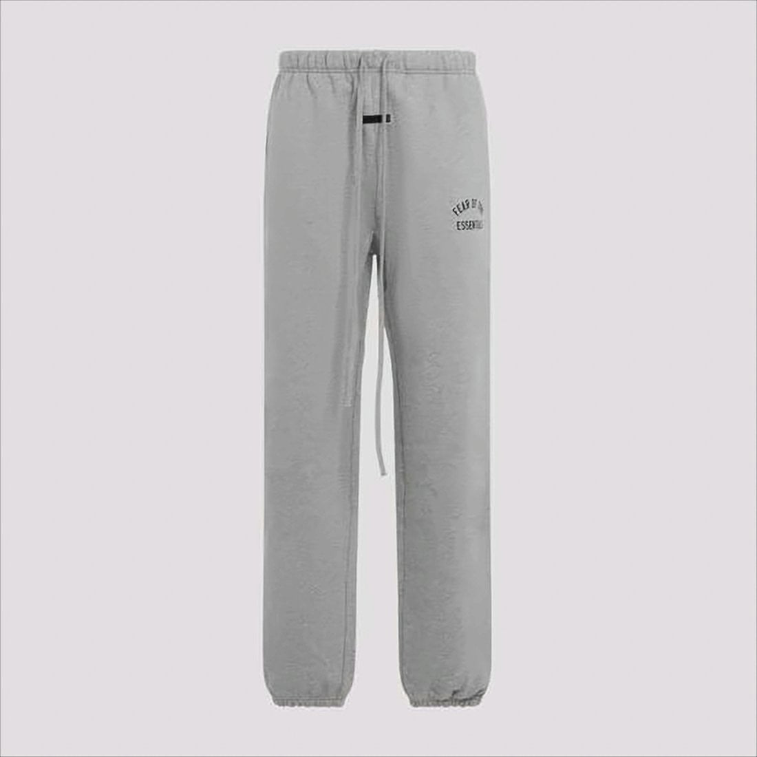Fear Of God Heather Grey Relaxed Fit Jogger Pants With Elastic Waistband