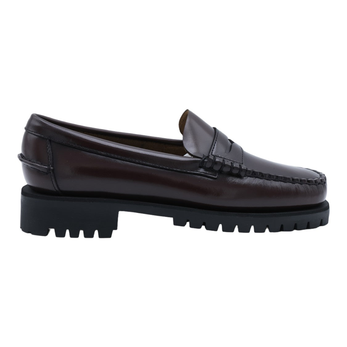 Sebago Moccasin-Style Penny Loafers With Polished Leather Upper