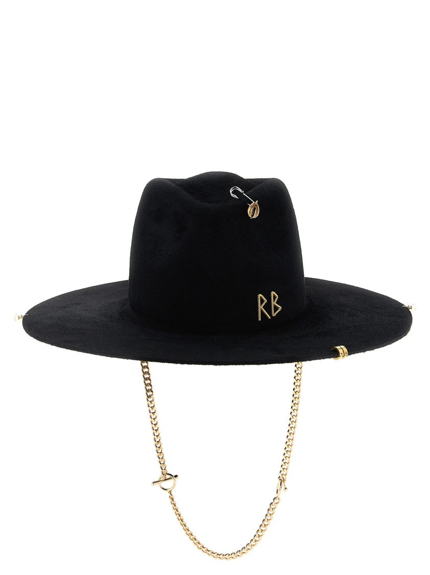 Ruslan Baginskiy Chain Strap Fedora' Hat