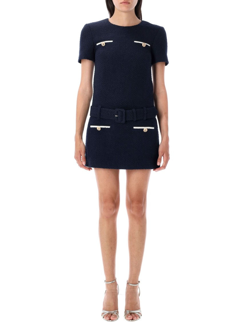 Self-Portrait Boucle Mini Dress