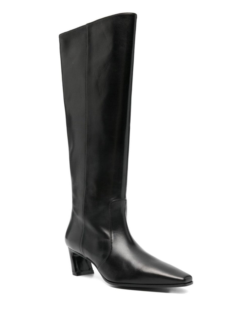 Stuart Weitzman Knee-High Ankle Boots With Pointed Toe