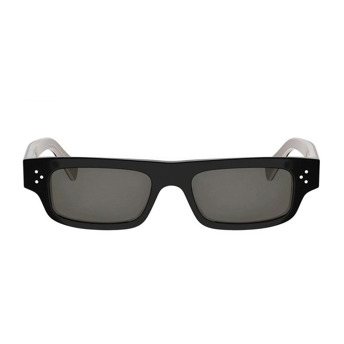 Celine Black Three Dots Acetate Rectangular Sunglasses
