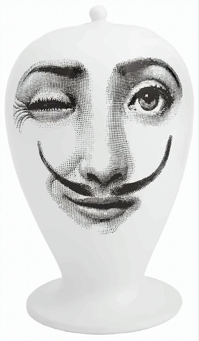 Fornasetti La Femme Aux Moustaches Ceramic Vase