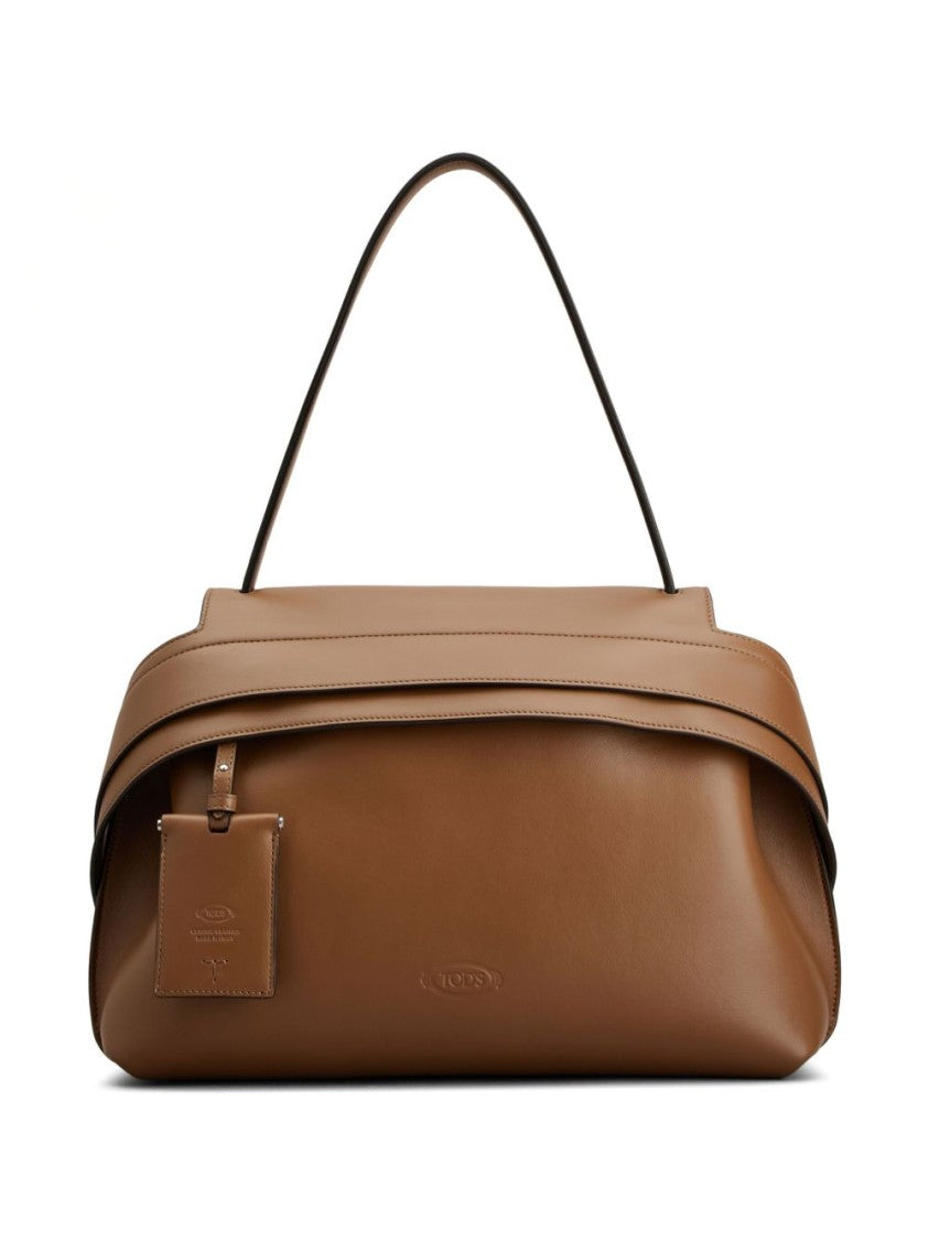 Tod's Structured Brown Leather Handbag
