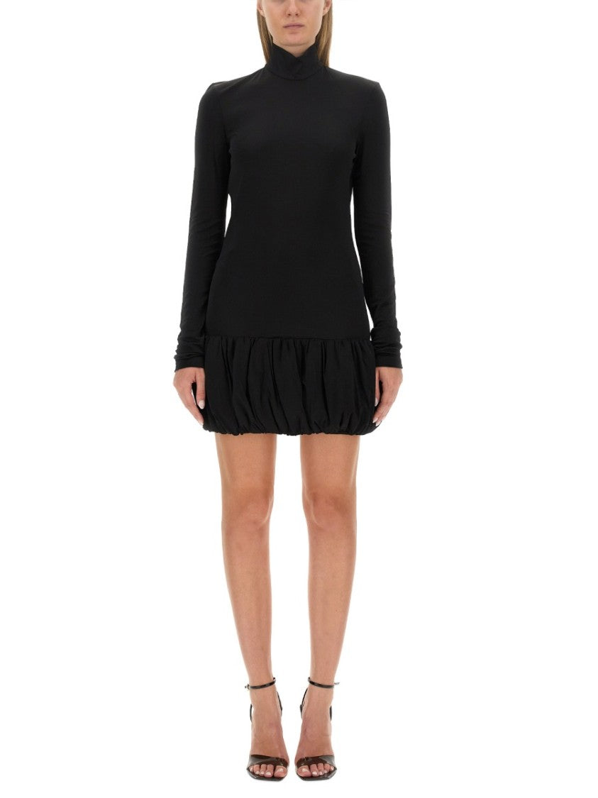 Moschino Slim Fit Mini Dress With High Neck