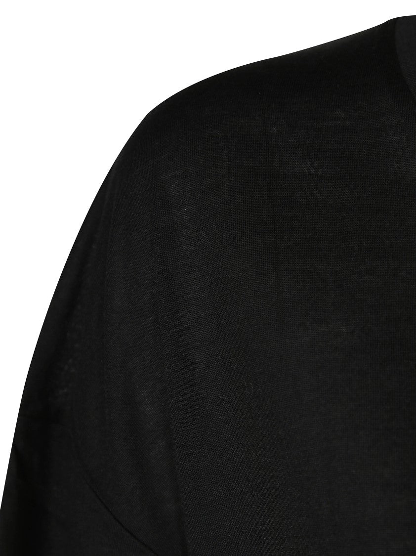 Dondup Relaxed Fit Black T-Shirt With Sheer Quality