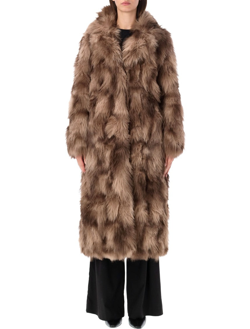 Sword Coat Eco Martora Mid-Length Faux Fur Coat