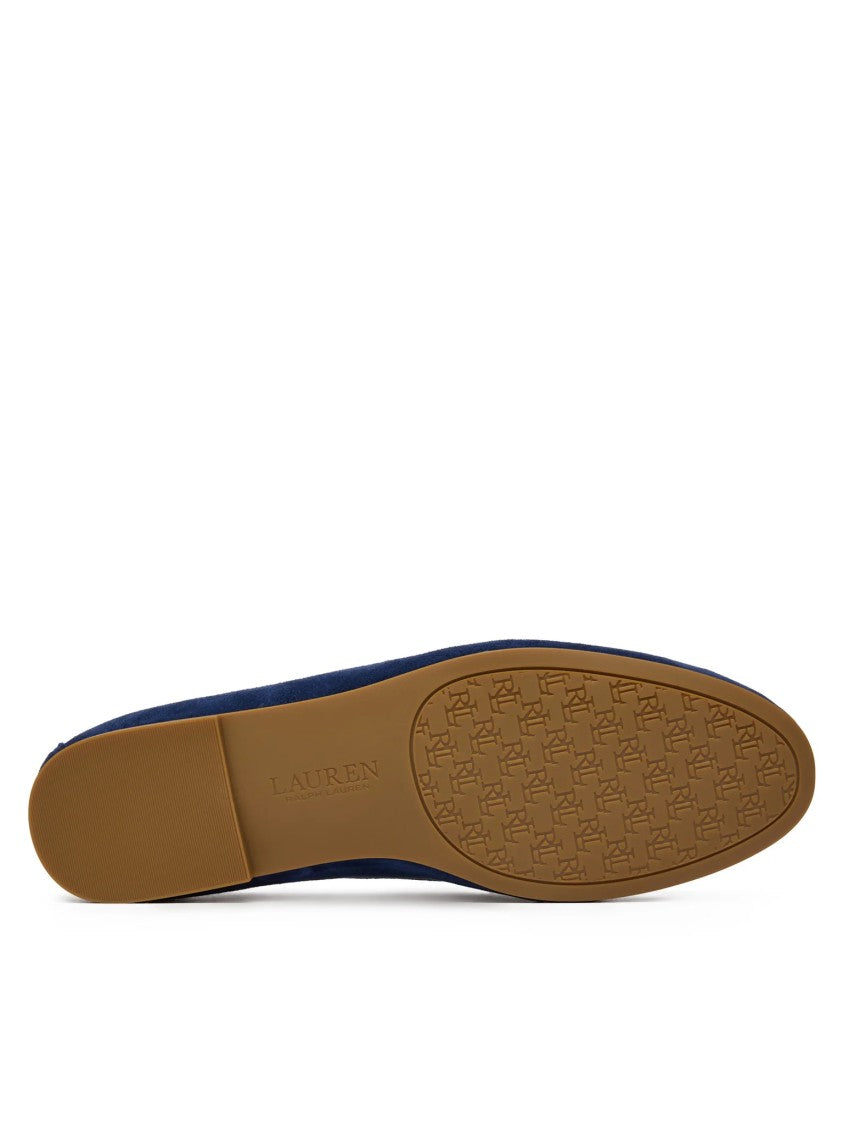 Lauren Ralph Lauren Navy Blue Kidsuede Moccasins