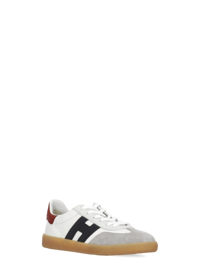 Hogan White Cool Suede-Blend Sneakers
